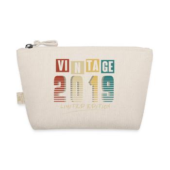 2019 Vintage 2019 born in 2019 Birthday. Year 2 - Organic Pouch - nature - Front