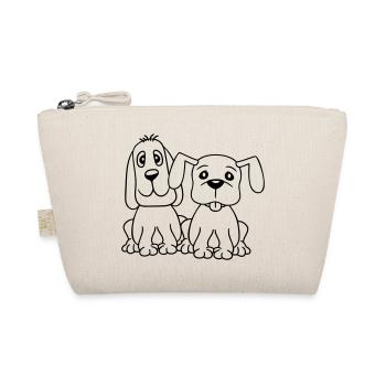 2 chiens équipe assis deux amis équipage heureux - Trousse biologique - nature - Devant