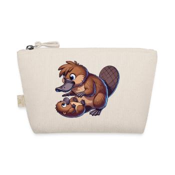 Platypus playing with child - Organic Pouch - nature - Front