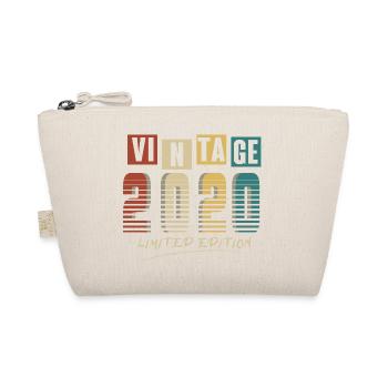 2020 Vintage 2020 born in 2020 Birthday. Year 2 - Organic Pouch - nature - Front