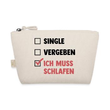 Single Vergeben Schlafen - Bio-Täschchen - Natur - Vorne