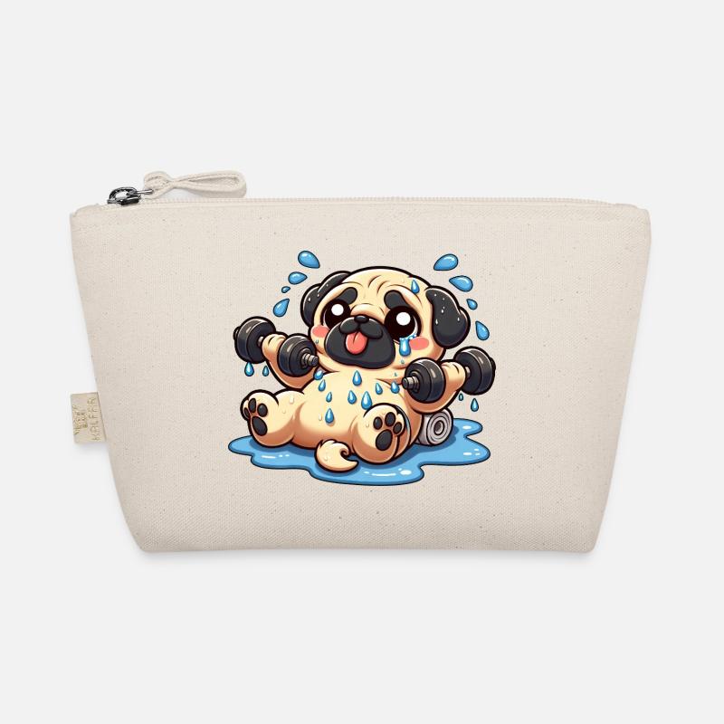 Mignon Carlin Dessin animé Poids Haltères Entraînement Trousse biologique