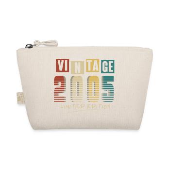 2005 Vintage 2005 born in 2005 Birthday. Year 2 - Organic Pouch - nature - Front