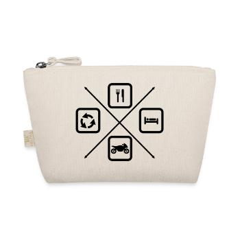 The life cycle of a motorcyclist - Organic Pouch - nature - Front