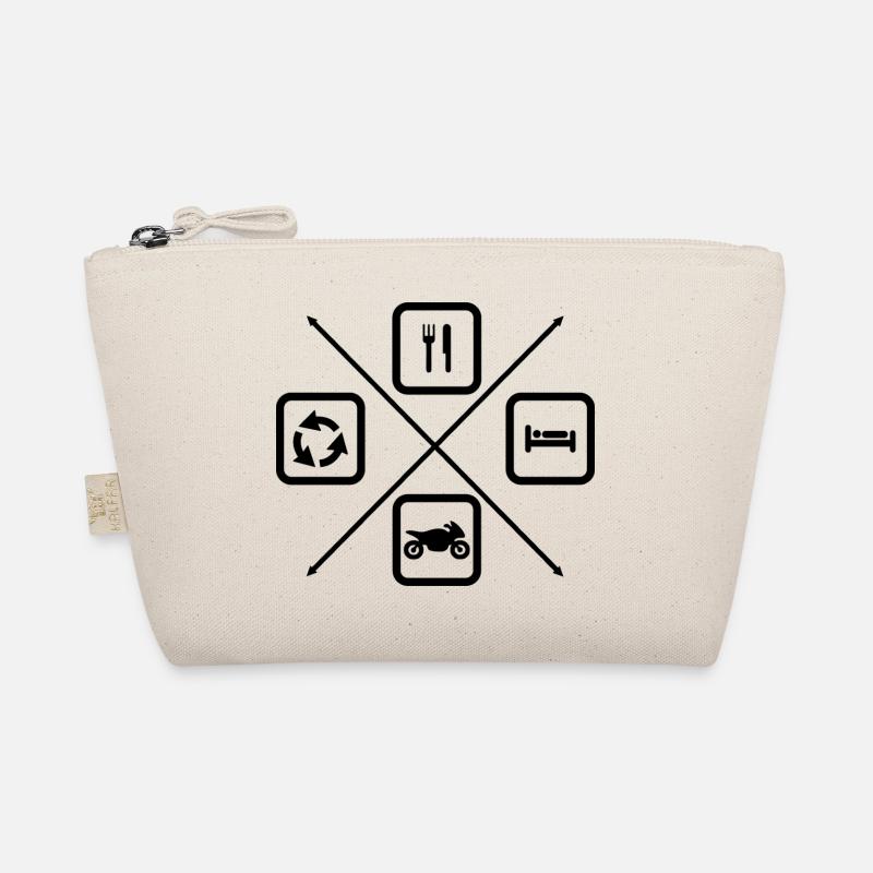 Der Lebenszyklus eines Motorradfahrers Bio-Täschchen