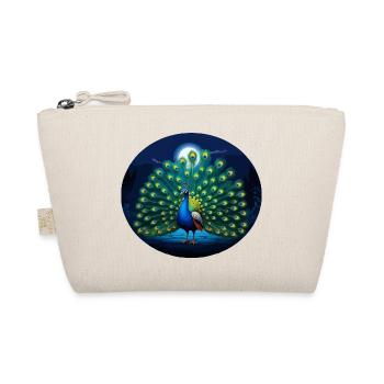 Peacock at full moon - Organic Pouch - nature - Front