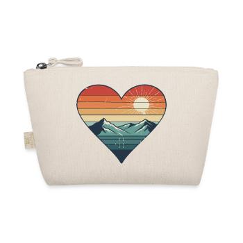travelling Retro Vintage Valentine s Day - Organic Pouch - nature - Front