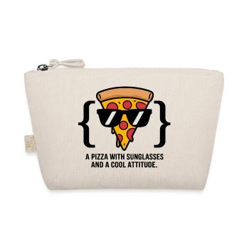 Cool Pizza Slice Sunglasses - Organic Pouch - nature - Front