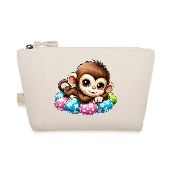Mignon singe oeufs de Pâques dessin animé effrayant de Pâques - Trousse biologique - nature - Devant