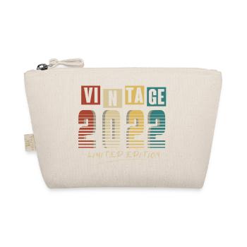 2022 Vintage 2022 born in 2022 anniversary. Year 2 - Organic Pouch - nature - Front