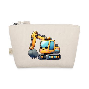 Bagger für Kinder - Bio-Täschchen - Natur - Vorne