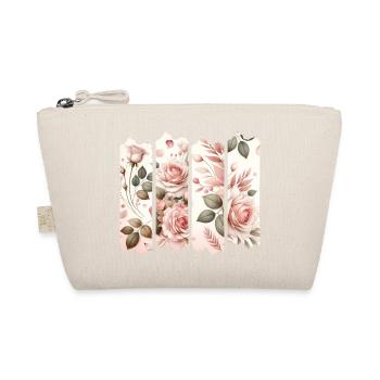Rosenblüten Vier Panelen Rosa - Bio-Täschchen - Natur - Vorne