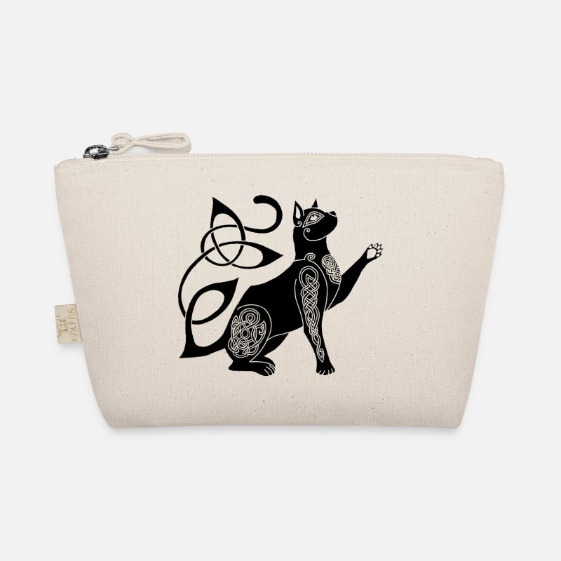 Celtic Black Cat Organic Pouch