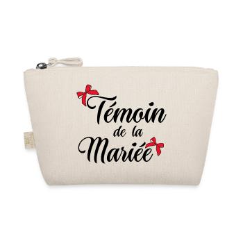 Témoin de la mariée noeud - Trousse biologique - nature - Devant