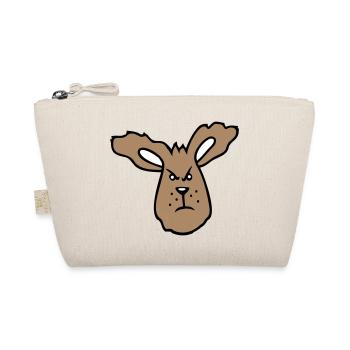 Bunny Angry Evil Naughty Aggressive Hate Frustration Anger - Organic Pouch - nature - Front