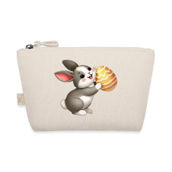 bunny rabbit easter - Organic Pouch - nature - Front
