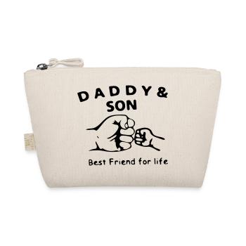 Papa Sohn beste Freunde fürs Leben - Bio-Täschchen - Natur - Vorne