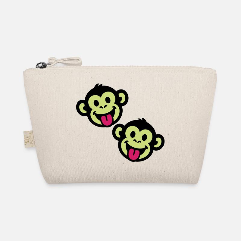 Monkey Funny - Organic Pouch - nature
