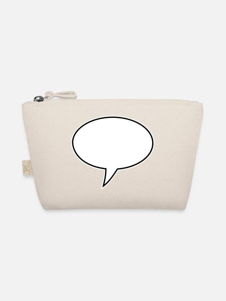 Speech Bubble Design Links - Organic Pouch - nature - Front