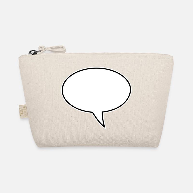 Speech bubble design right Organic Pouch