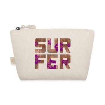 Surfer Hawai Hibiskus Blüte Urlaub Wassersport - Bio-Täschchen - Natur - Vorne
