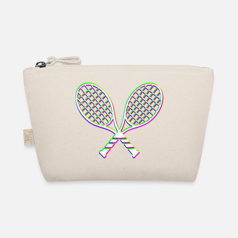 Tennis Glitch effekt racket Bio-Täschchen