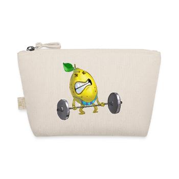 Chemise de sport drôle avec citron de fitness - Trousse biologique - nature - Devant