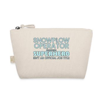 Opérateur de chasse-neige Conducteur de chasse-neige super-héros - Trousse biologique - nature - Devant