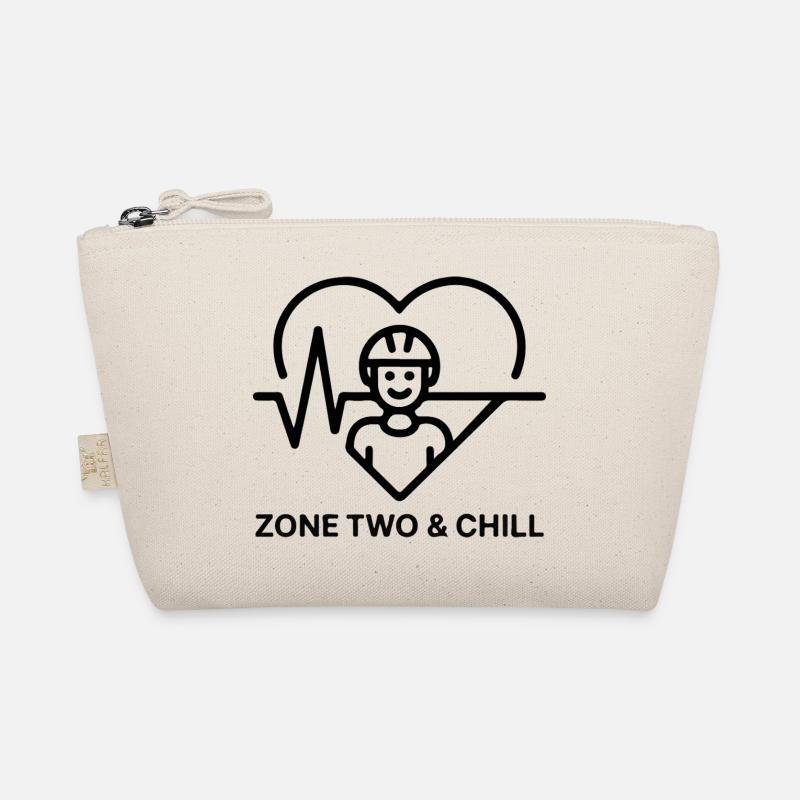Zone Two & Chill Cyclist Heart Organic Pouch