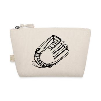 Baseball Handschuh Zeichnung - Bio-Täschchen - Natur - Vorne