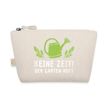 Keine Zeit - Der Garten Ruft Retro Gärtner Natur - Bio-Täschchen - Natur - Vorne