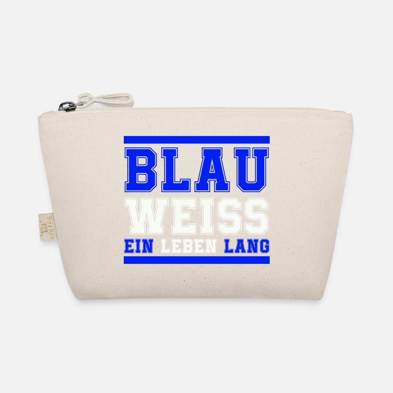 blau weiss ein leben lang Bio-Täschchen