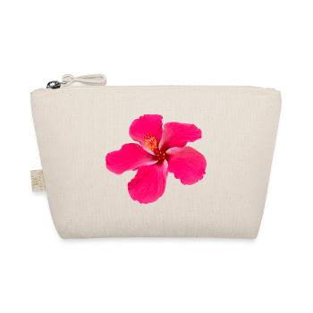 Realistic Hibiscus Flower Red Pink Summer - Organic Pouch - nature - Front