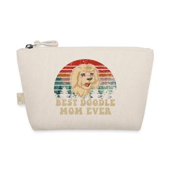 Sunset Dog Beste Golden Doodle Mama - Bio-Täschchen - Natur - Vorne
