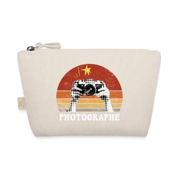Vintage Retro Fotograf Untergehende Sonne - Bio-Täschchen - Natur - Vorne