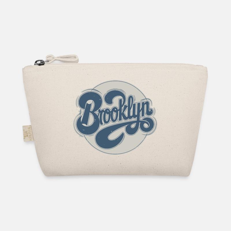 Vintage Brooklyn Typography Organic Pouch