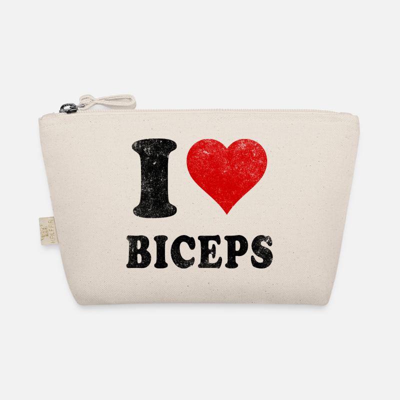 J’aime (Cœur) Biceps Gym Muscles Levage Bras en forme Trousse biologique