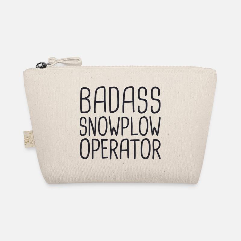 Snowplow Operator Badass Schneepflugfahrer Bio-Täschchen