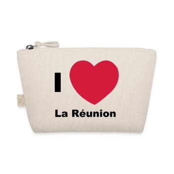I love Reunion Island - Organic Pouch - nature - Front