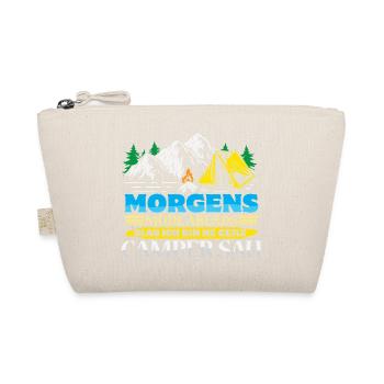 Camper Camping Caravan Saying - Organic Pouch - nature - Front