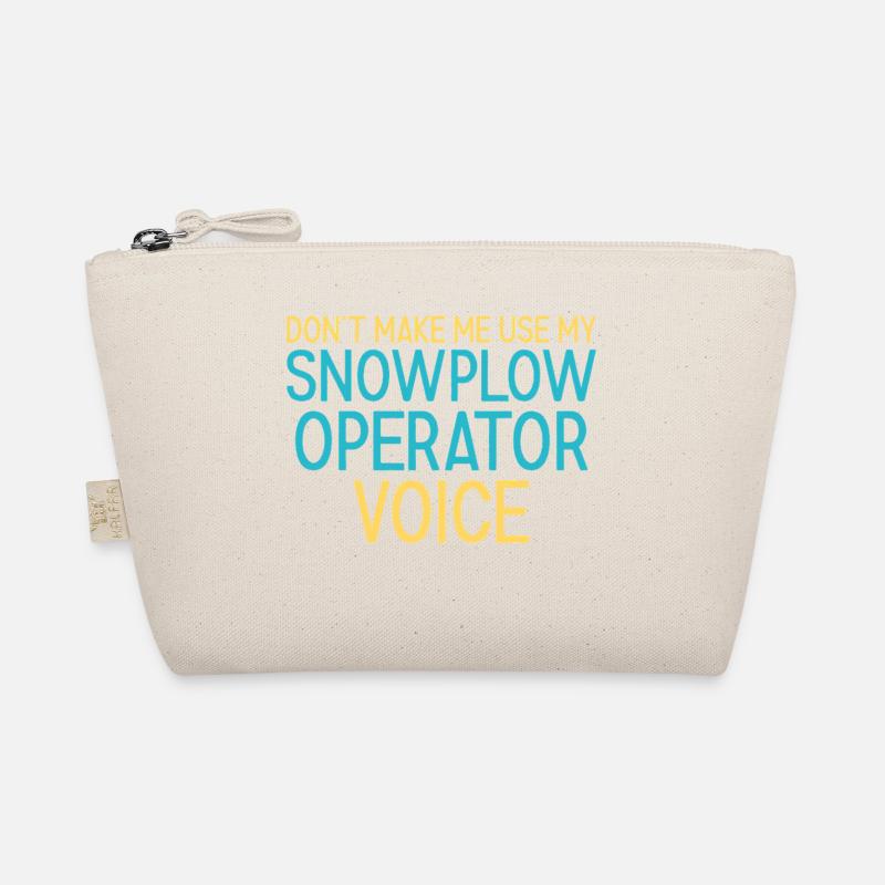 Snowplow Operator Voice Schneepflugfahrer Bio-Täschchen