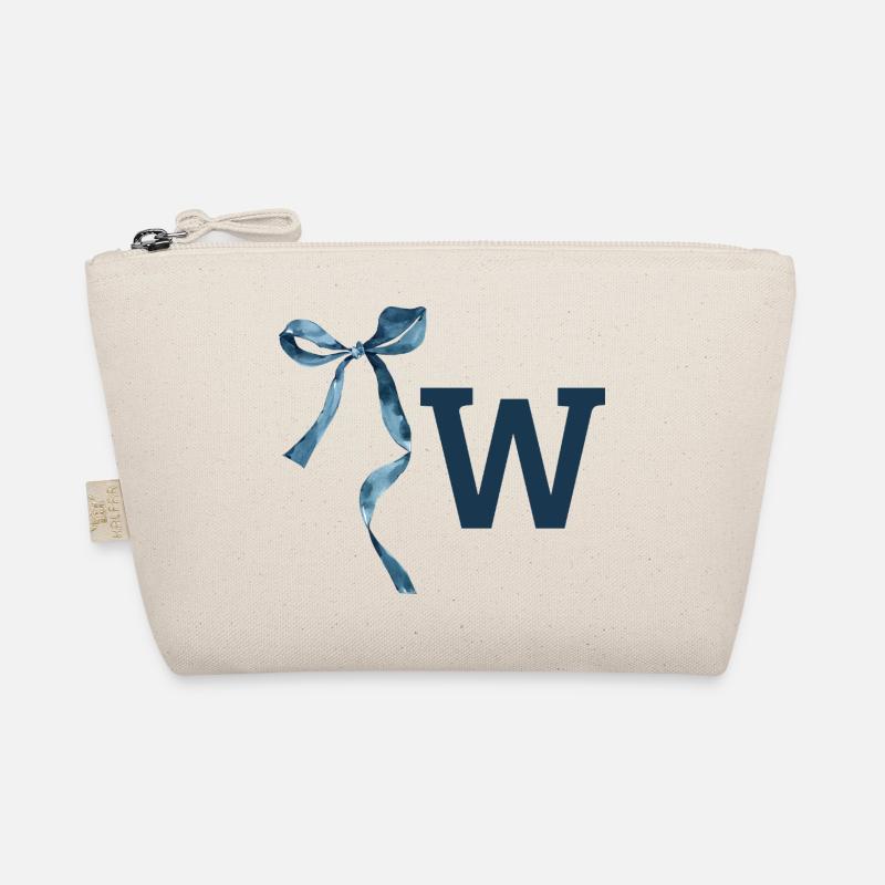 Monogram w Gift Idea Organic Pouch