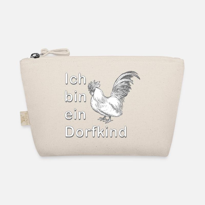 Ich bin ein Dorfkind - Bio-Täschchen - Natur