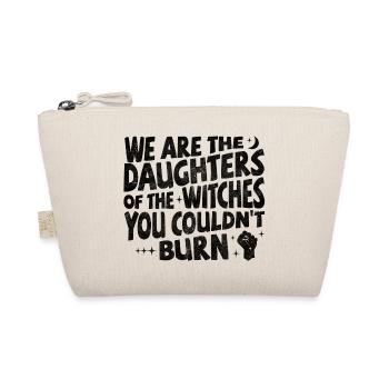 we are the daughters of the witches - black - Organic Pouch - nature - Front