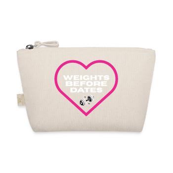 Poids avant les dates T-shirt de motivation - Trousse biologique - nature - Devant