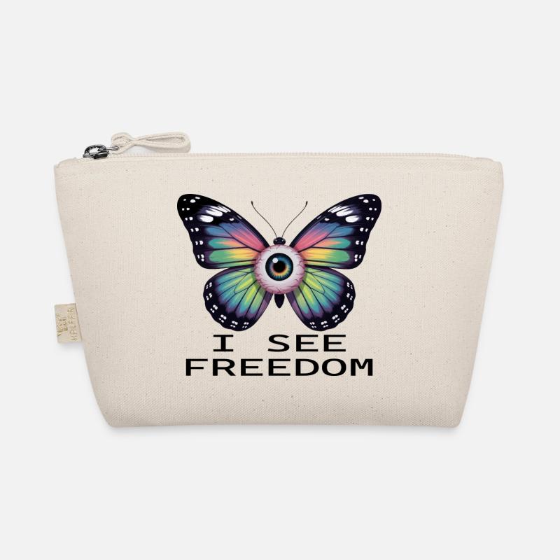 Rainbow Eye Butterfly Organic Pouch