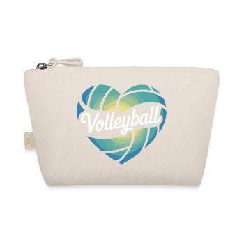 Volleyball Heart Volleyball Players - Organic Pouch - nature - Front