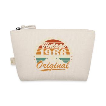 60 Jahre 1966 Vintage Retro Geburtstagsgeschenk - Bio-Täschchen - Natur - Vorne