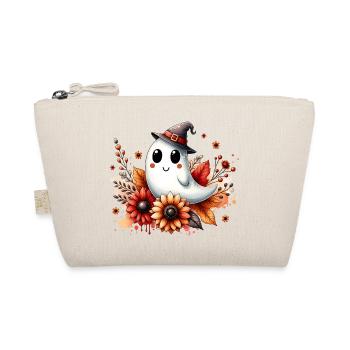 Autumnal Ghost with Flowers – Halloween Shirt - Organic Pouch - nature - Front