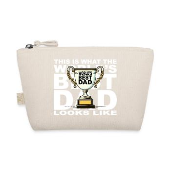 Trophée du Meilleur Papa du Monde - Trousse biologique - nature - Devant